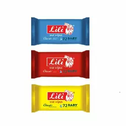 Вологі серветки Lili 72 шт Вологі серветки Lili 72 шт