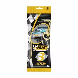 Станок BIC Action 3 леза 4шт Станок BIC Action 3 леза 4шт