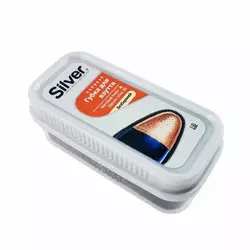 Губка Silver для шкіряного взуття широка безбарвна (6шт) Губка Silver для шкіряного взуття широка безбарвна (6шт)