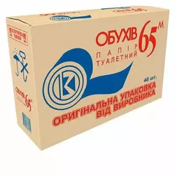 Туалетний папір Обухів 65 м (48шт) Туалетний папір Обухів 65 м (48шт)