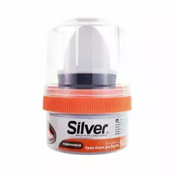 Крем-блиск для взуття Silver коричневий 50 мл (12шт) Крем-блиск для взуття Silver коричневий 50 мл (12шт)
