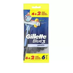 Станок Gillette 3 леза 6 шт. Станок Gillette 3 леза 6 шт.