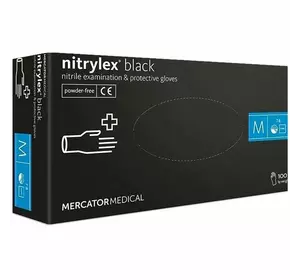 Рукавички нітрилові Mercator 100 шт М Рукавички нітрилові Mercator 100 шт М