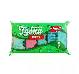 Губка-шкребок Profit Говерла хвиляста 5 шт Губка-шкребок Profit Говерла хвиляста 5 шт